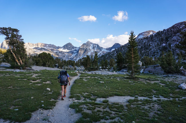 Alyssa at Rae Lakes