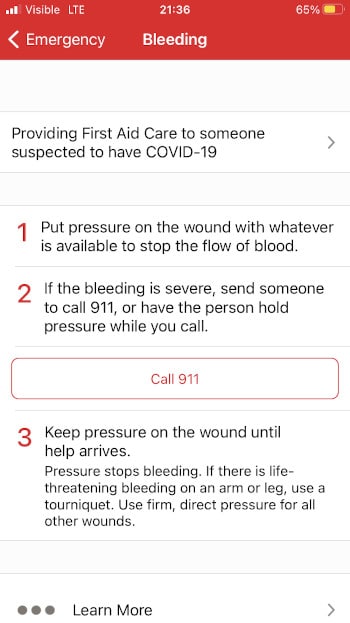 First Aid Screenshot